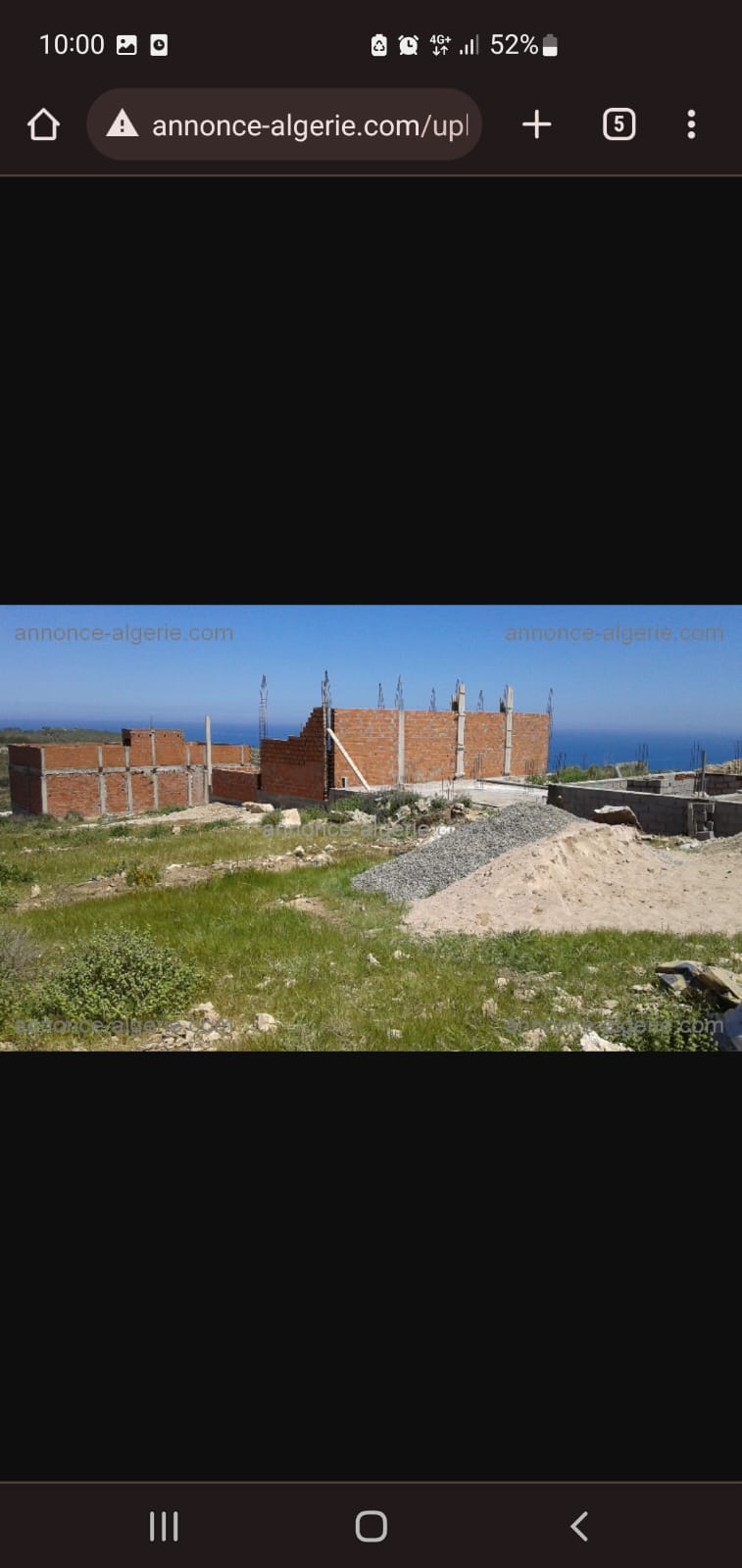 Tlemcen&nbsp;Marsa Ben Mhidi&nbsp;Vente&nbsp;Surfaces&nbsp;Des lot a construire pres de la plage